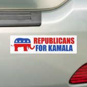 Republikaner für Kamala Harris Elephant Autoaufkleber (Auf Auto)
