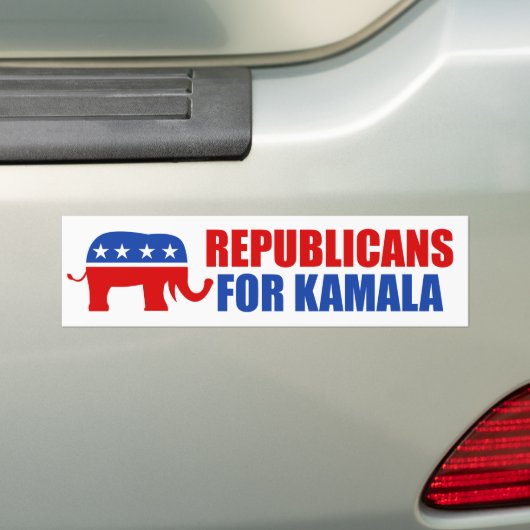 Republikaner für Kamala Harris Elephant Autoaufkleber (Auf Auto)