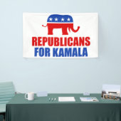 Republikaner für Kamala Harris Elephant Political Banner (Messeveranstaltung)