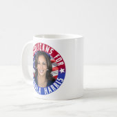 Republikaner für Kamala Harris Präsident Foto 2024 Kaffeetasse (Vorderseite Links)