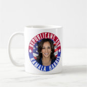 Republikaner für Kamala Harris Präsident Foto 2024 Kaffeetasse (Links)