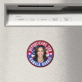 Republikaner für Kamala Harris Präsident Foto 2024 Magnet (In Situ (Geschirrspüler))