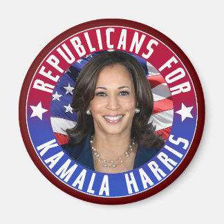 Republikaner für Kamala Harris Präsident Foto 2024 Magnet