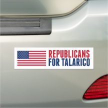 Republikaner für Talarico 2026 Wahl Aufkleber