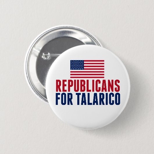 Republikaner für Talarico 2026 Wahl Button (Vorne & Hinten)