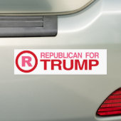 Republikaner für Trump 2016 - Bumper -.png Autoaufkleber (Auf Auto)