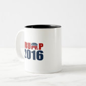 REPUBLIKANER FÜR TRUMPF 2016 ZWEIFARBIGE TASSE (Vorderseite Links)