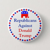 Republikaner gegen Donald Trump Button (Vorderseite)