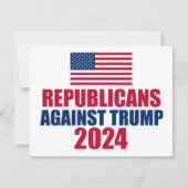 Republikaner gegen Trump Wahlkarte 2024 (Vorderseite)