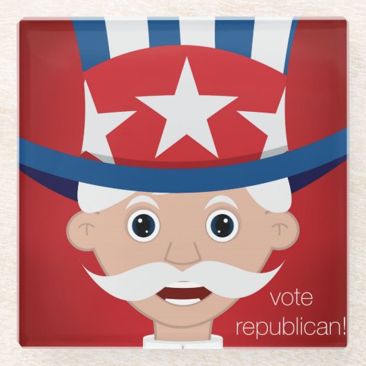 Republikaner Glasuntersetzer (Vorderseite)
