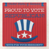 Republikaner Glasuntersetzer (Vorderseite)