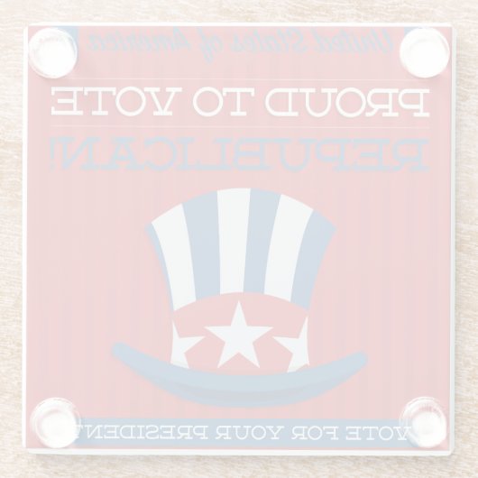 Republikaner Glasuntersetzer (Rückseite)