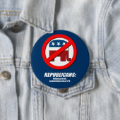 Republikaner - helfende Greedy Corporations Button (Beispiel)