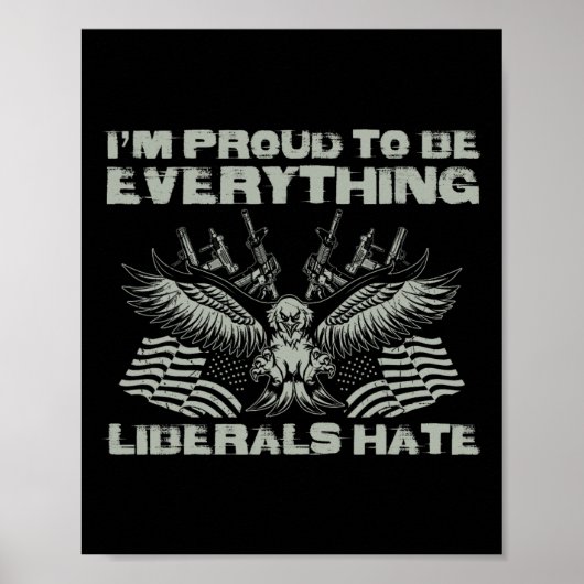 Republikaner Ich bin stolz alles zu sein, was Libe Poster (Vorne)