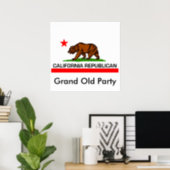 Republikaner in Kalifornien Poster (Home Office)