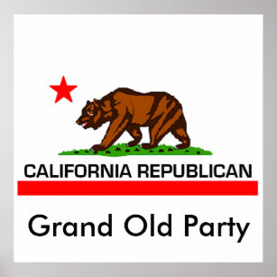 Republikaner in Kalifornien Poster