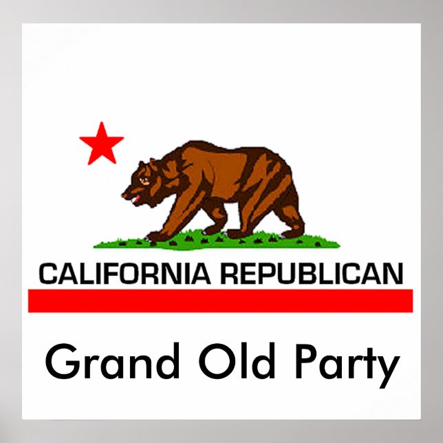 Republikaner in Kalifornien Poster (Vorne)