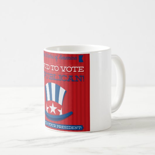 Republikaner Kaffeetasse (VorderseiteRechts)