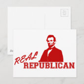 Republikaner, Lincoln Postkarte (Vorne/Hinten)