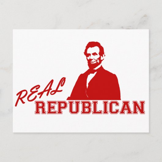 Republikaner, Lincoln Postkarte (Vorderseite)
