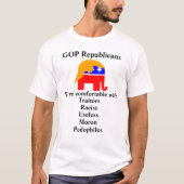 Republikaner, mit denen wir zufrieden sind T-Shirt (Vorderseite)
