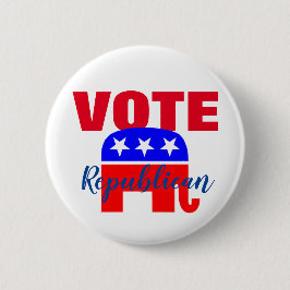Republikaner mit Patriotic Elephant abstimmen Button