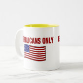 REPUBLIKANER NUR Tasse (Vorderseite Links)