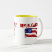 REPUBLIKANER NUR Tasse (VorderseiteRechts)