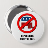 Republikaner - Party des Hasses Button (Vorne & Hinten)