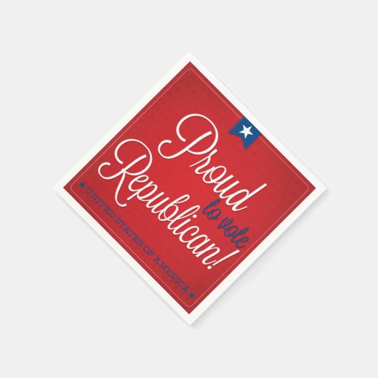Republikaner Serviette (Ecke)
