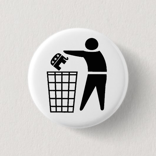Republikaner sind Müll Button (Vorderseite)