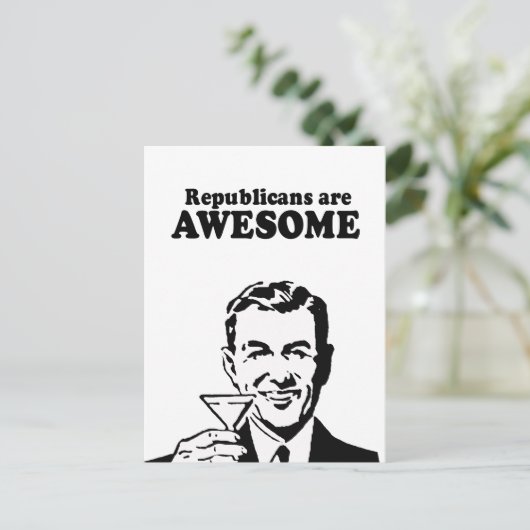 REPUBLIKANER SIND PHANTASTISCH POSTKARTE (Stehend Vorderseite)