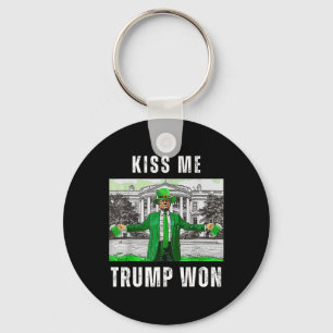 Republikaner St Patricks Day Küss Mich Trump Gewon Schlüsselanhänger