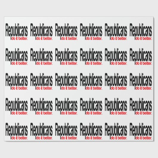 Republikaner tun es besser geschenkpapier (Flach)