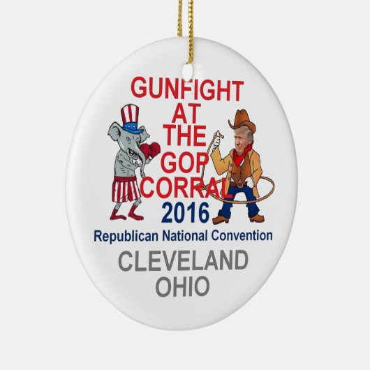 Republikaner-Versammlung 2016 Keramik Ornament (Rechts)