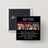 Republikaner-Vorwahlen GOP neun - 2012 Button (Vorne & Hinten)