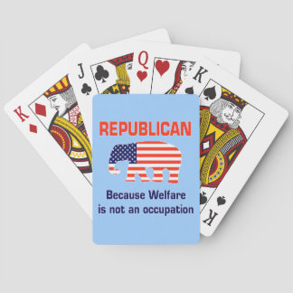 Republikaner - Weil Wohlfahrt kein Beruf ist Spielkarten