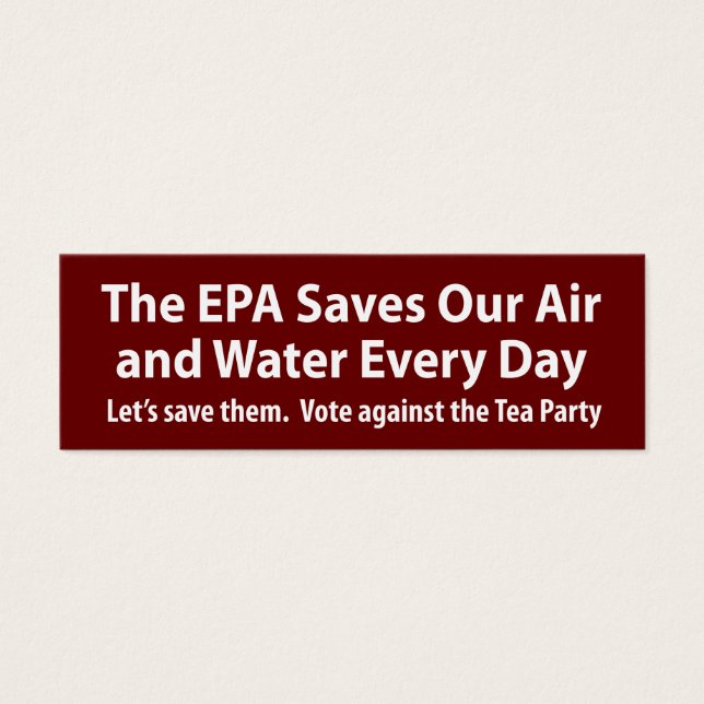 Republikaner wollen, um das EPA zu schließen? (Vorderseite)