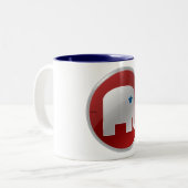 Republikaner Zweifarbige Tasse (Vorderseite Links)