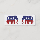 Republikanisch - dünn mini visitenkarte (Rückseite)