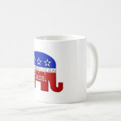 Republikanisch-Elefant Kaffeetasse (VorderseiteRechts)