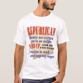 Republikanisch stehen Sie oben Shirt (Vorderseite)