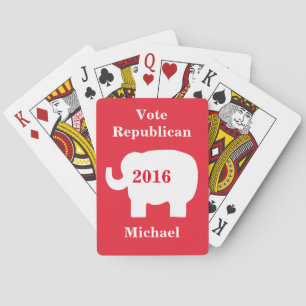 Republikanisch wählen 2016 Personalisierter Poker Spielkarten