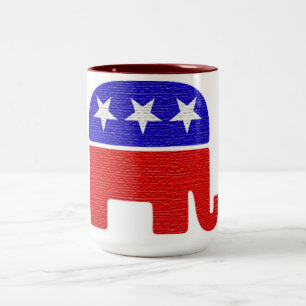 REPUBLIKANISCH ZWEIFARBIGE TASSE