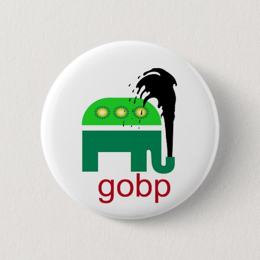 Republikanische BP Ölpest British-Petroleum GOBP Button (Vorderseite)