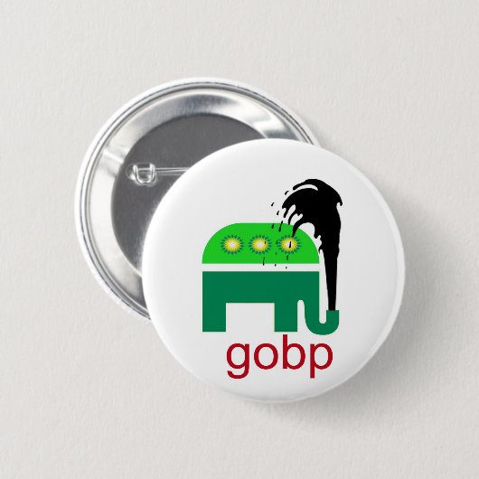 Republikanische BP Ölpest British-Petroleum GOBP Button (Vorne & Hinten)