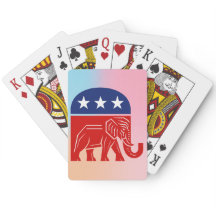 Republikanische Elefant-Politikkartenspiel
