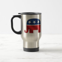 Republikanische Elefant-Reise-Tasse