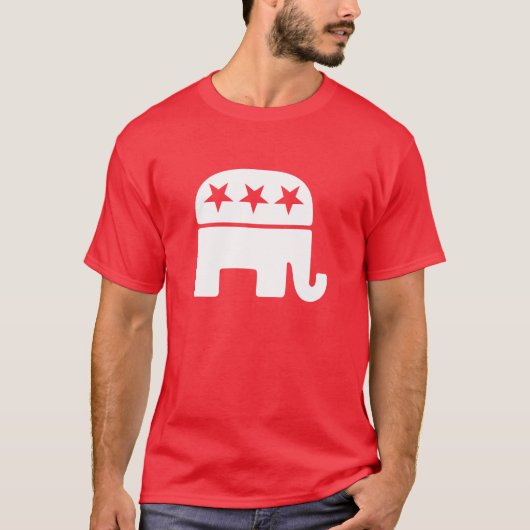 Republikanische Elefant-T-Shirts T-Shirt (Vorderseite)