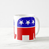 Republikanische Elefant-Tasse Kaffeetasse (VorderseiteRechts)